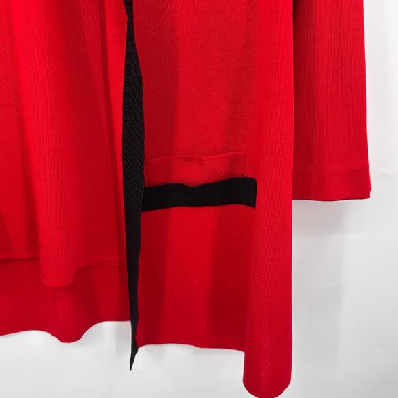 Misook 1X Black & Purple Knit Tank Top & Open Cardigan Jacket Set Quiet Luxury - Picture 6 of 8